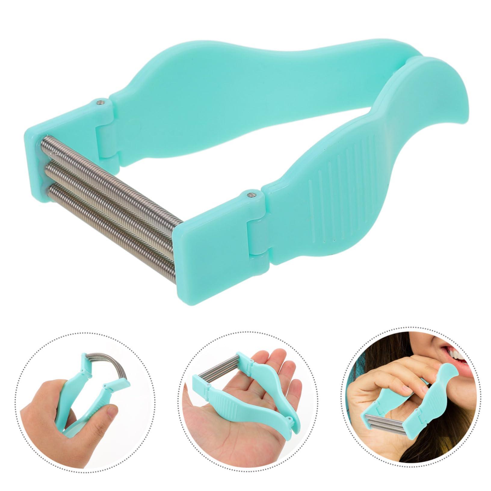 Hemoton Hemoton Facial Hair Removal Tool Eyebrow Threading Tool Lip Hair Removal Face Threading Tool Hair Remove Tool Chin Hair Removal for Women Face Fuzz Remover Epilators The HIPS Light Green