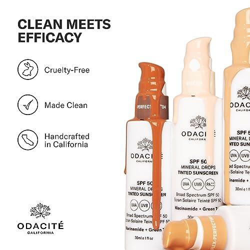 ODACITE SPF 50 Flex-Perfecting Mineral Drops Tinted Sunscreen TWO