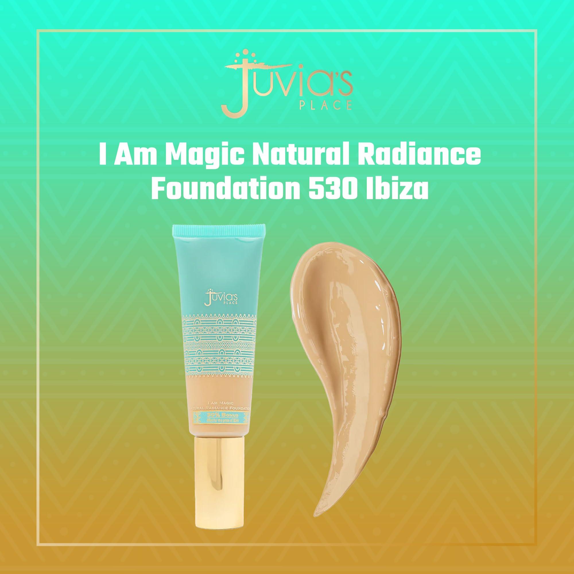Juvia\'s Place Juvia's Place I Am Magic Natural Radiance Foundation - 530Ibiza - Full Coverage Liquid Foundation Makeup for Dry, Mature, Aging, and Combination Skin - Lightweight Longwear Base with Radiant Finish