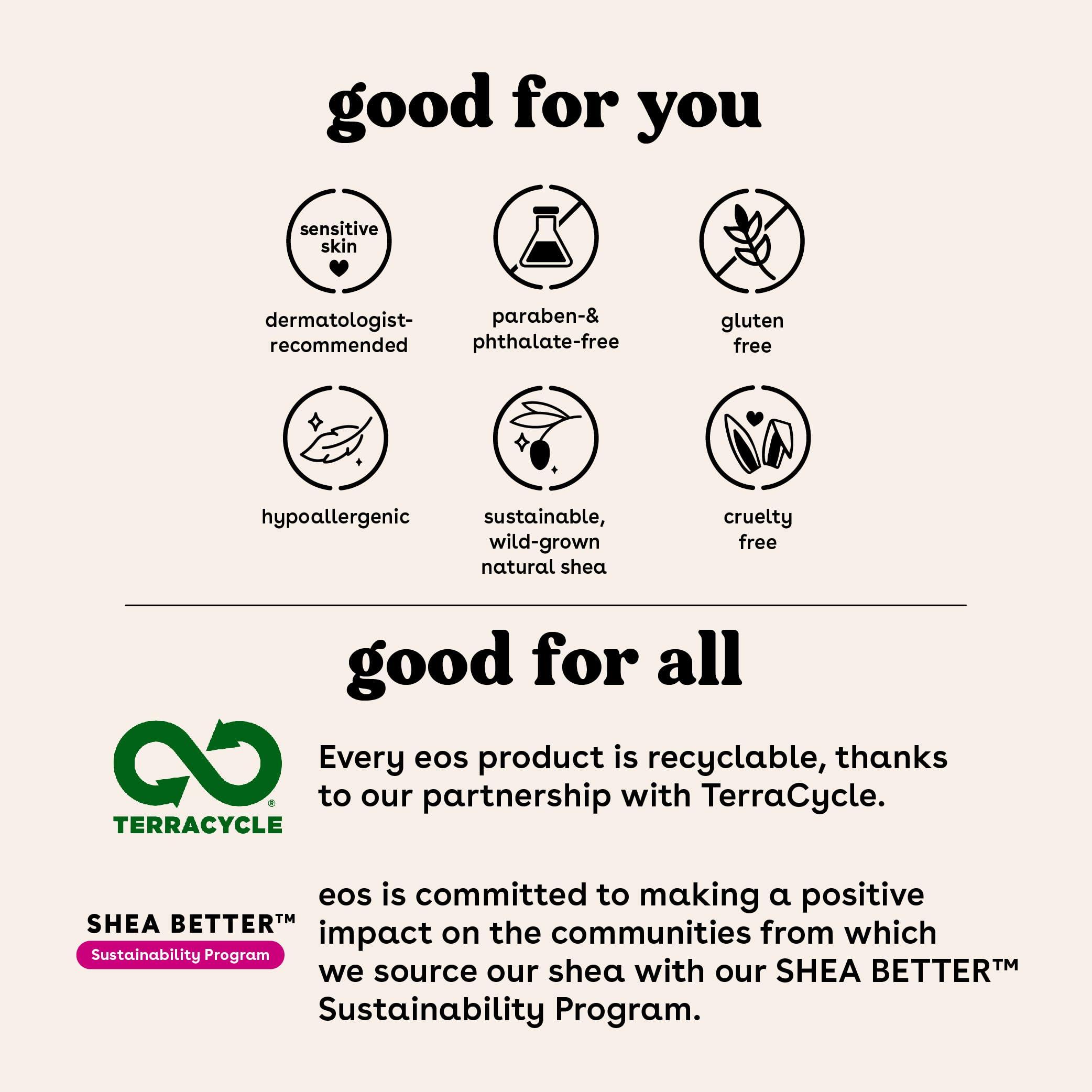 eos eos 100% Natural & Organic Lip Balm- Sweet Mint, Dermatologist Recommended, All-Day Moisture Lip Care, 0.39 oz, Stick & Sphere