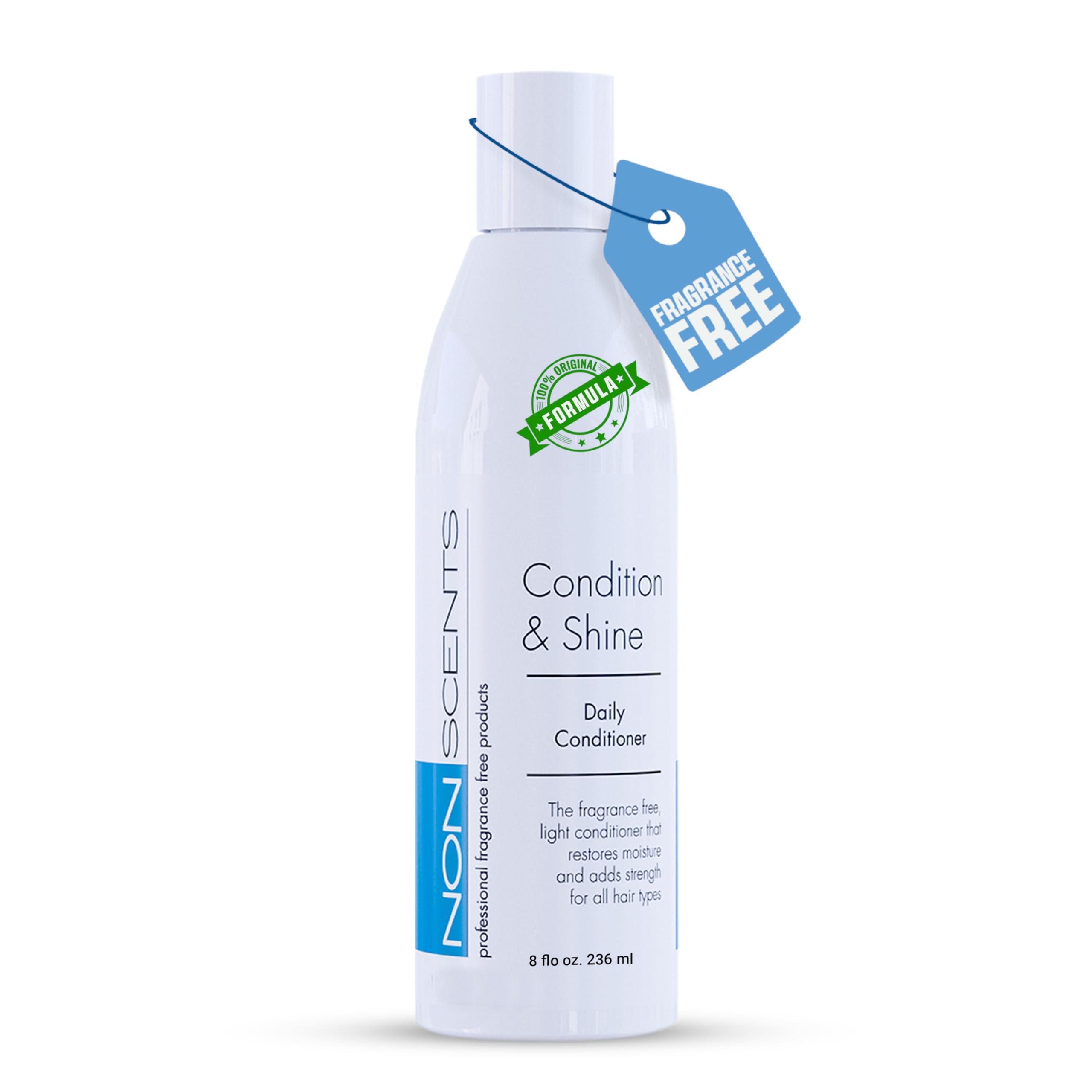 Nonscents Professional Fragrance Free Products Nonscents Original Formula Natural Conditioner for Dry Hair, Cleansing for Women & Men, Cruelty-Free & Sulfate-Free Unscented, Made in USA