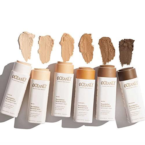 ATTITUDE ATTITUDE Oceanly Plastic-Free Light Coverage Foundation Stick, Titanium Dioxide-Free,EWG Verified, Vegan & Cruelty-free Makeup, Nude, 16141, 0.42 Ounces