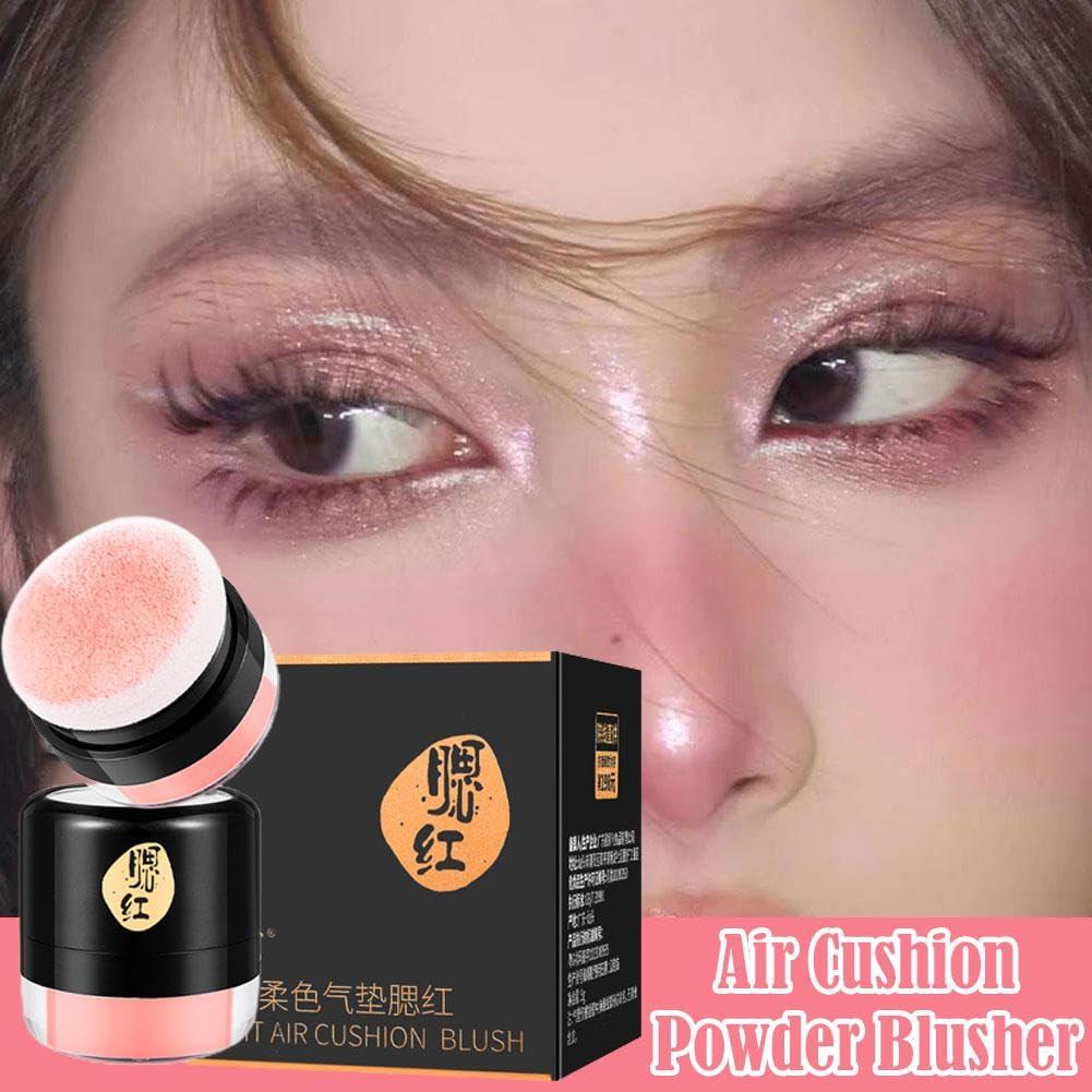 Generic Powder Blusher Matte Blush Powder Mushroom Head Air Cushion Blush High Gloss Soft Mist Cheek Rouge Natural Waterproof Face Contour Makeup Cosmetics