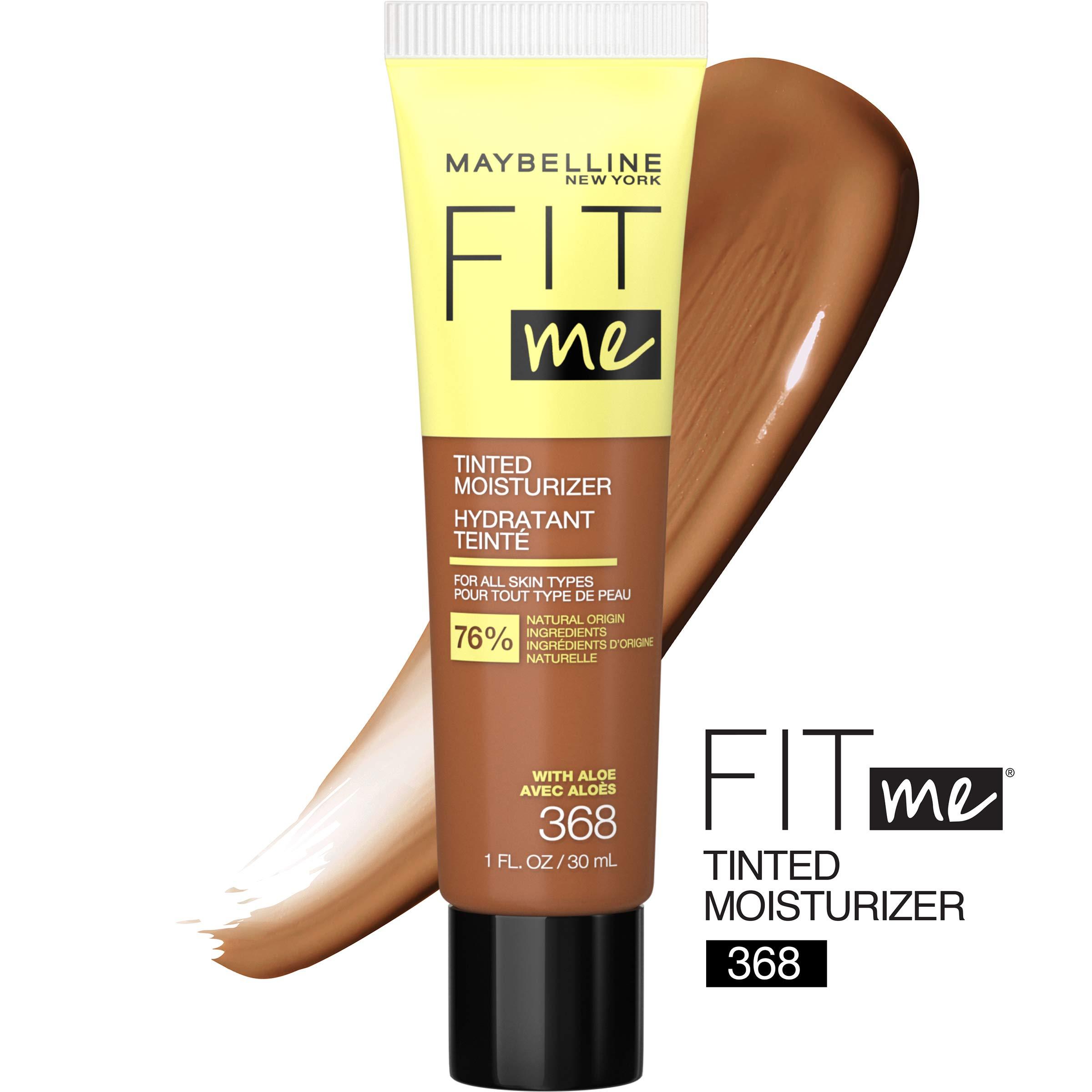 Maybelline New York Maybelline Fit Me Tinted Moisturizer, Natural Coverage, Face Makeup, 368, 1 Count