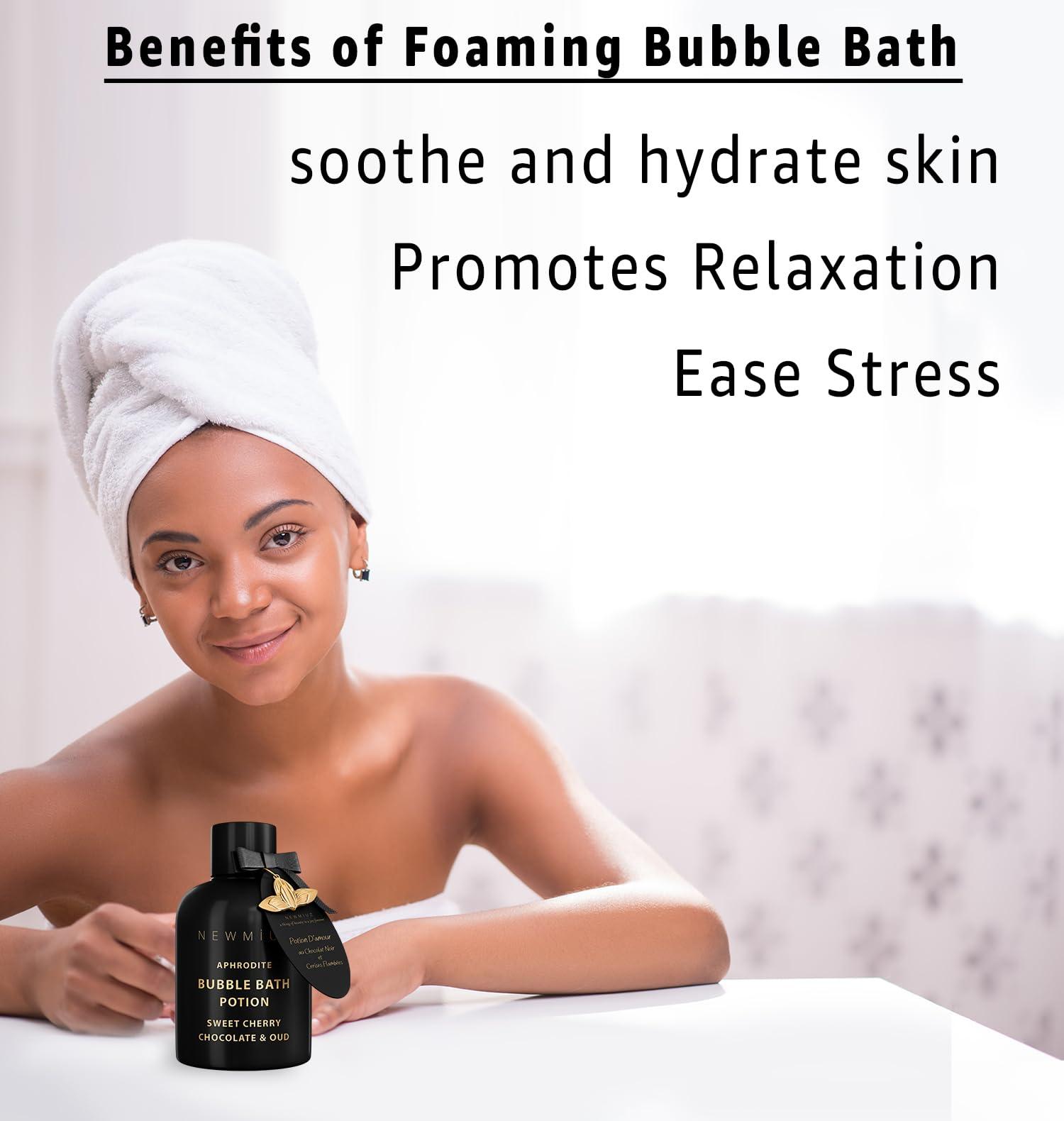 New Miuz Luxury Sweet Bubble Bath Potion Gifts for Women and Men - Pack of 2