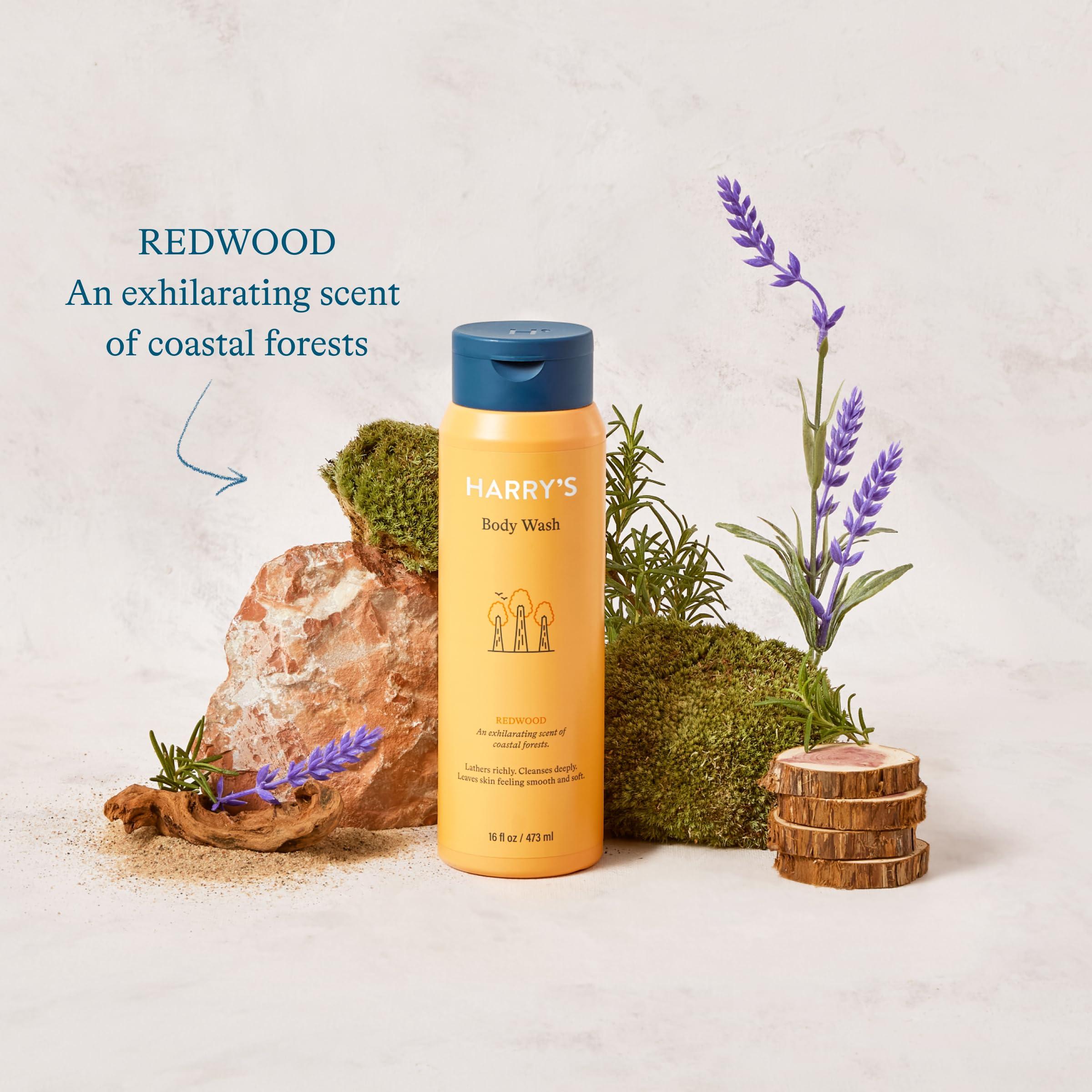 Harry's Harry's Men's Body Wash Shower Gel - Redwood, 16 Fl Oz (Pack of 3)