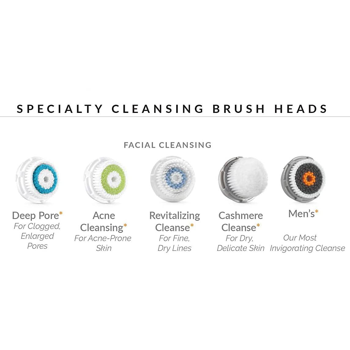 Clarisonic Clarisonic Facial Cleansing Brush Head Replacements,Deep Pore, Compatible with Mia 1, Mia 2,Gentle enough for daily use