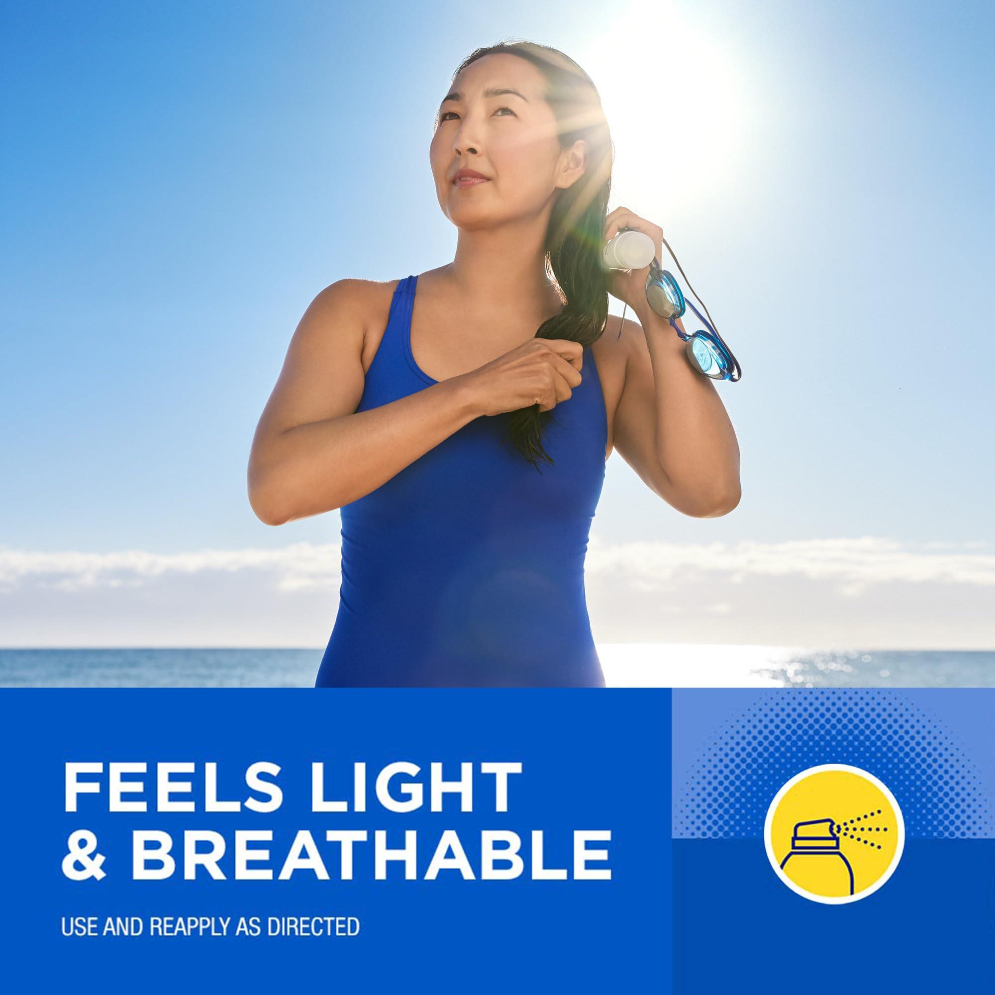 Coppertone Coppertone Sport Sunscreen Spray SPF 50, Water Resistant Spray Sunscreen Pack, 5.5 Oz, Pack of 2 (Packaging May Vary)