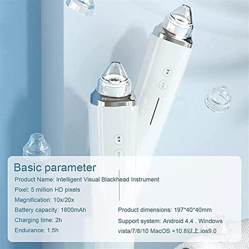 Dongng Dongng Pore Cleaner Vacuum Suction Blackhead Remover Electric Pimple Suction Vacuum Suction Blackhead with Camera and 6 Interchangeable Probes LCD Screen Ideal Gift