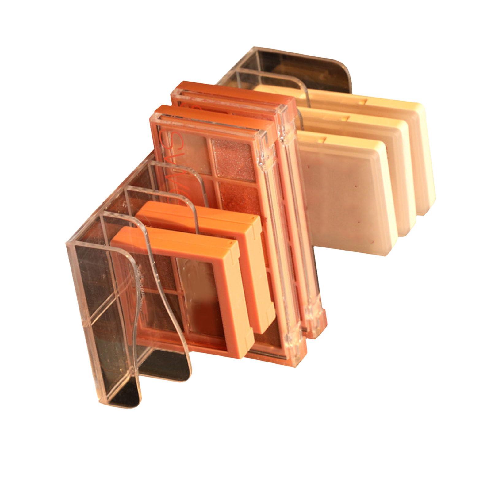 SUNFECILI SUNFECILI Eyeshadow Palettes Organizer Makeup Palette Organizer Clear Divided Makeup Palettes Storage Rack Eyeshadow Palette Pallet Holder for Dressing Table