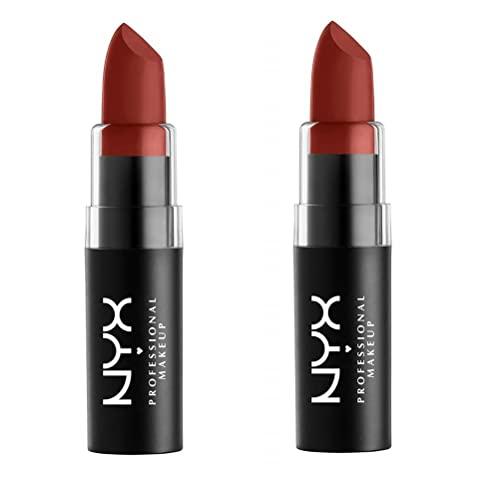 NYX Pack of 2 NYX Matte Lipstick, Crazed MLS43