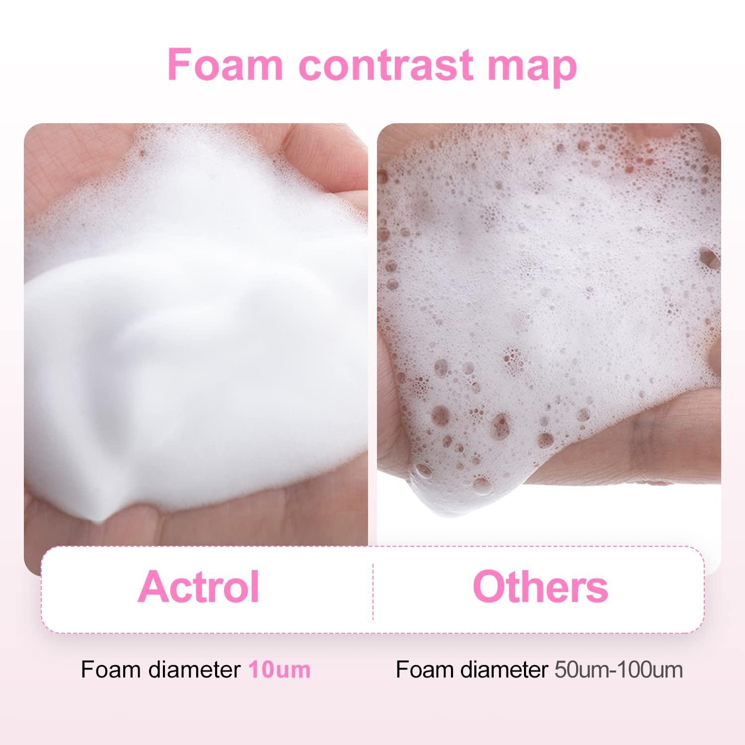 ACTROL ACTROL Eyelash Cleanser Concentrate 200ml Bubble Gum Professional Lash Shampoo Foaming Cleanser DIY Paraben & Sulfate Free Non-lrritating Wash for Extensions Lashes Care-Makes 20 Bottles