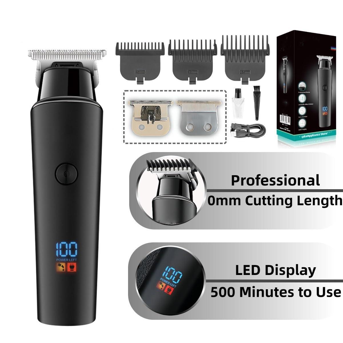 DESIAR DESIAR Hair Clippers,Beard Trimmer for Men, Hair Trimmer 0mm Hair Clipper LED Display Hair Cutting Machine Professional Electric Rechargeable 0mm Trimmer for Men