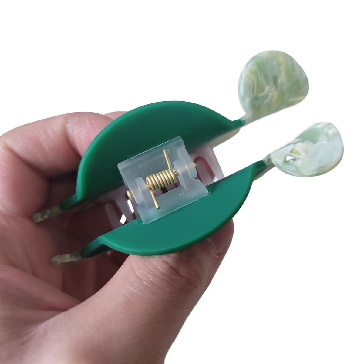 Clip Sugar Cartoon Sea Turtle Hair Clip,Acetate Claw Clips,Hair Clips for Women,Green