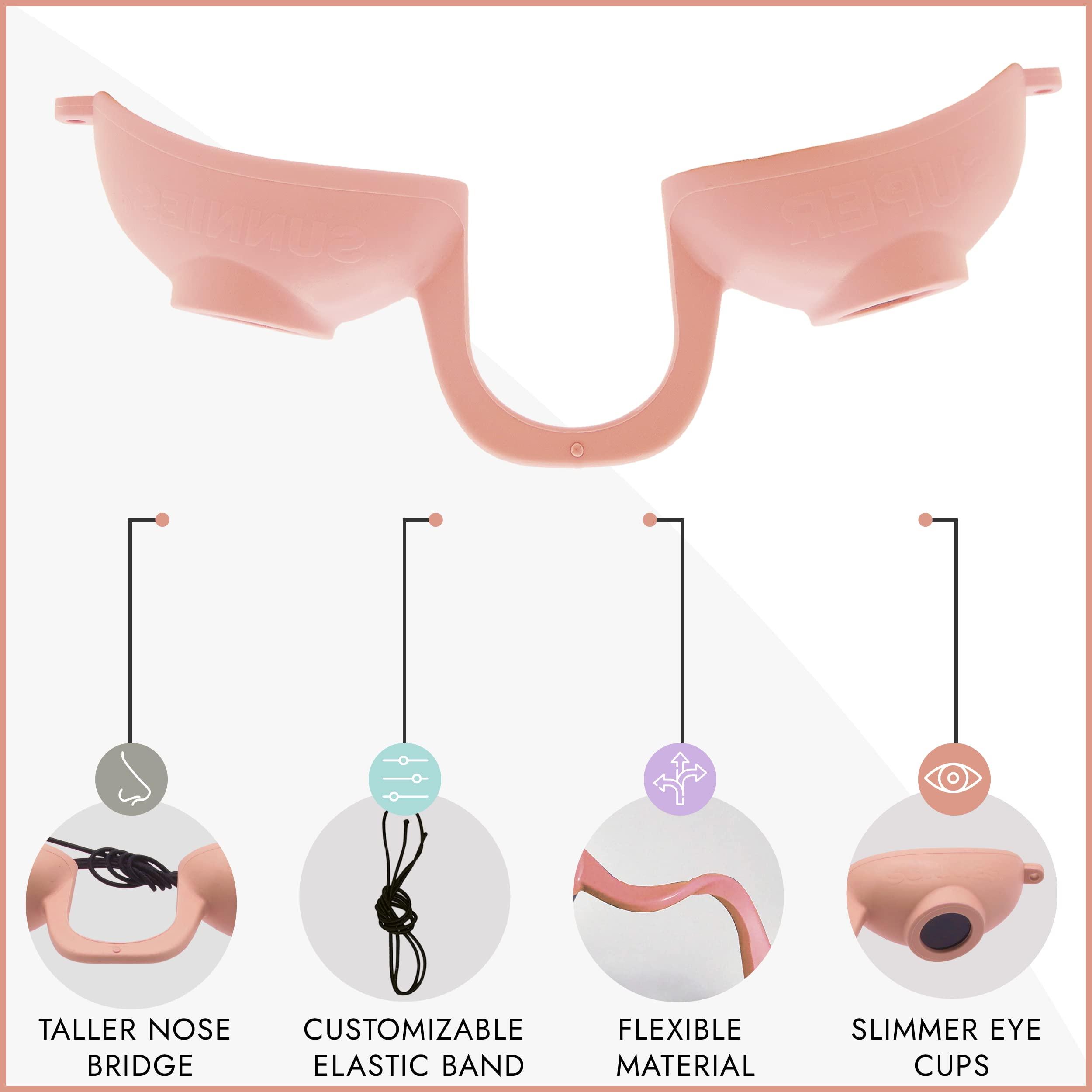 Super Sunnies Super Sunnies Tanning Goggles - 12-Pack Flexible Assorted Pastel Colors - UV Eye Protection, FDA Compliant