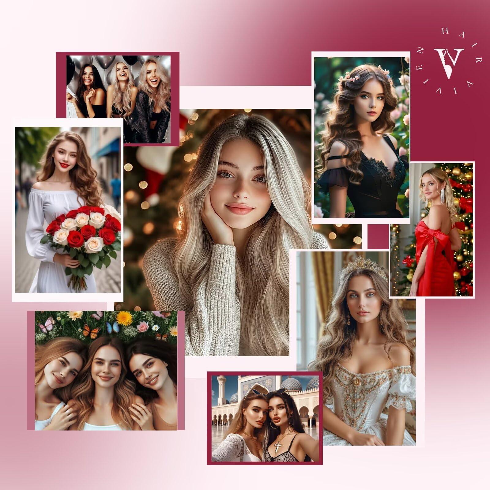 Vivien Vivien Tape in Hair Extensions Human Hair 24 Inch Invisible Real Human Hair Tape in Extensions Jet Black Tape in Extensions Reamy Hair Black Long Straight Human Hair 20pcs 50G