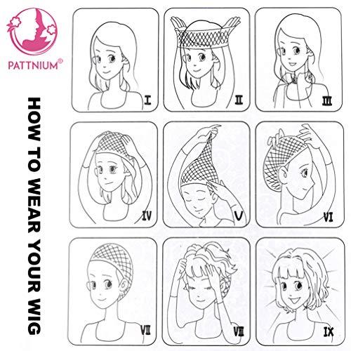 PATTNIUM PATTNIUM 12 Inches Orange Bob Wig Short Orange Wig with Bangs for Women and Girls Heat Resistant Synthetic Bob Wig (Orange)