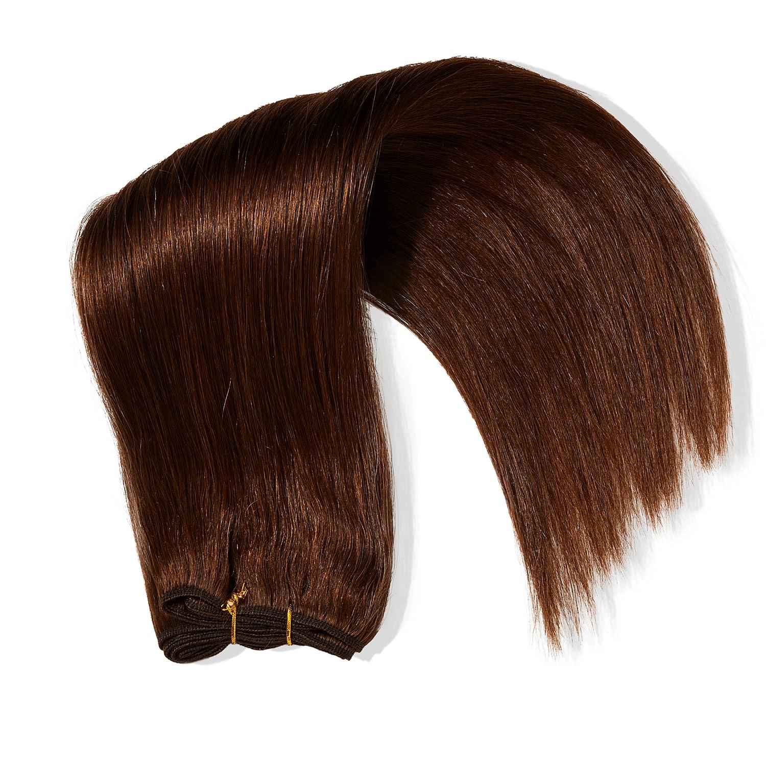 The Sassy Collection The Sassy Collection Silky Straight 18 Inch Human Hair Extensions #4 Brown