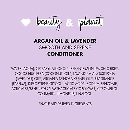 Love Beauty And Planet Love Beauty and Planet Smooth and Serene Dry Hair Conditioner Argan Oil & Lavender for Frizz Control Paraben Free, Silicone Free and Vegan Dry Hair Treatment 32.3 oz