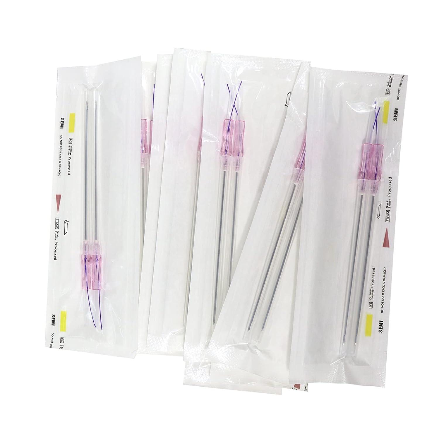 THJNKKJ THJNKKJ Pdo Pcl Cog Threads 18G100MM W-Type 360R Bidirection Cog,Threads for Face Lift, 20pcs (PCL Cog 18G100mm), Beige