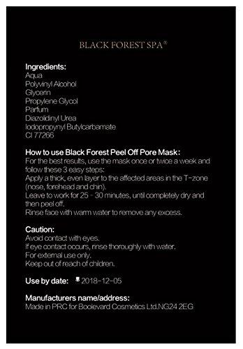 Boolavard Black Forest Spa Mineral Mud Nose Mask for Blackhead and Acne (10 x 6 ml) Anti-Acne Facial Mask