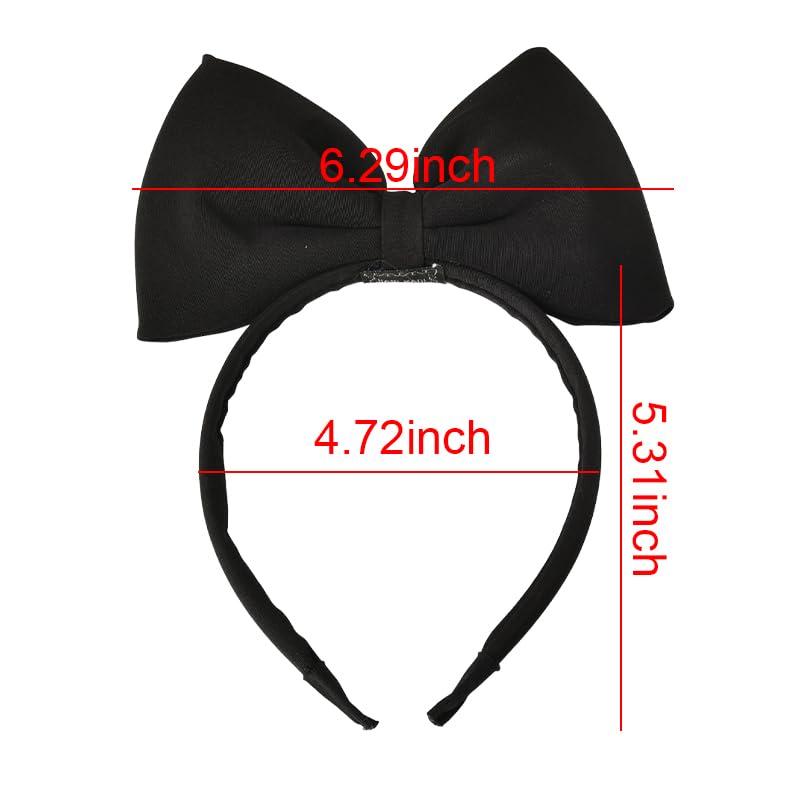 MXXGMYJ MXXGMYJ Hair Bows and Headbands Set - Cosplay Costume Accessories for Halloween, Christmas Party, Birthday Gifts for Girls, Teen Women - 1Pcs Black Bow