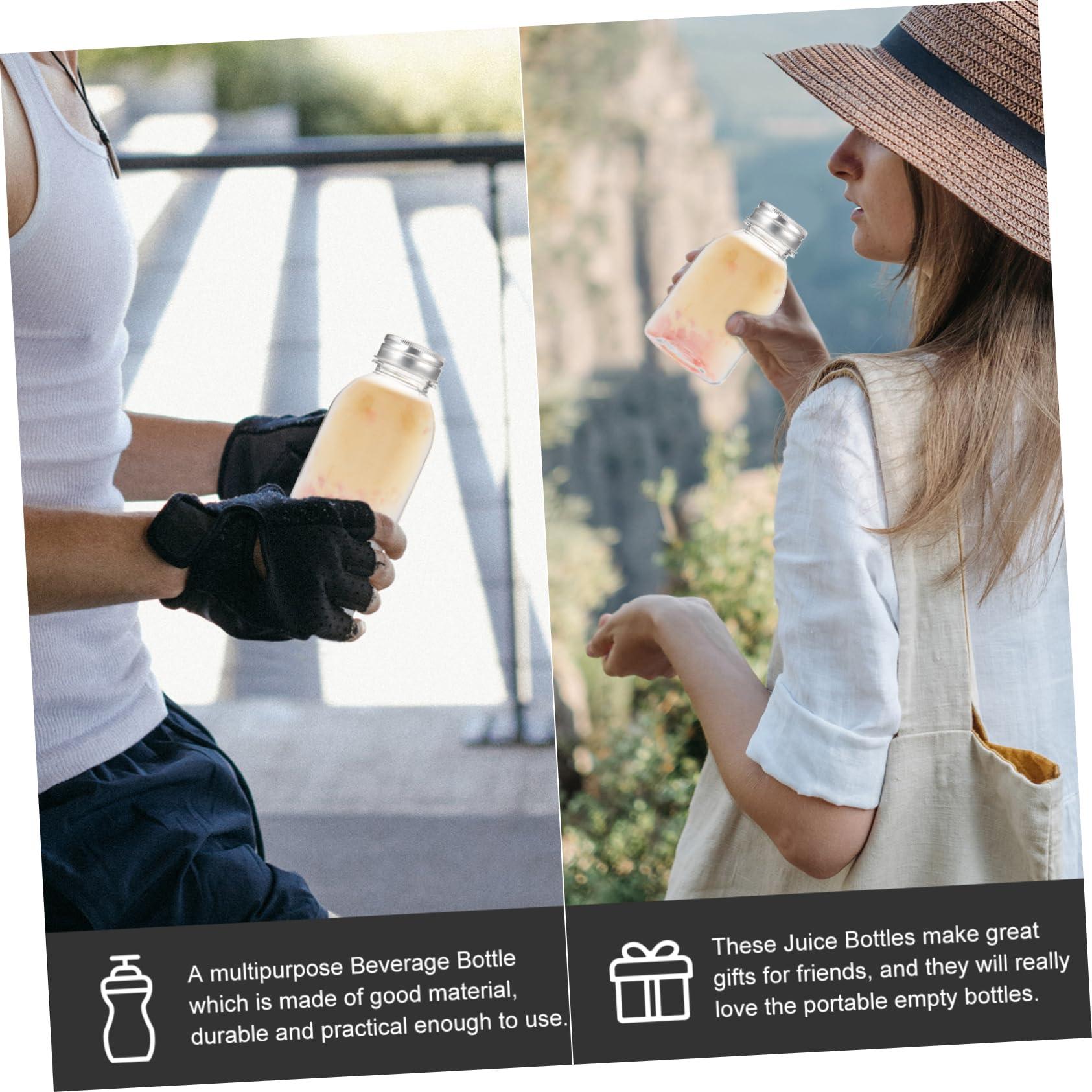 Beatifufu Beatifufu Drink Container 6Pcs mini water bottles reusable bulk mini reusable water bottles bottle sand bottle milk bottle plastic bottle small beverage bottles with cover vial