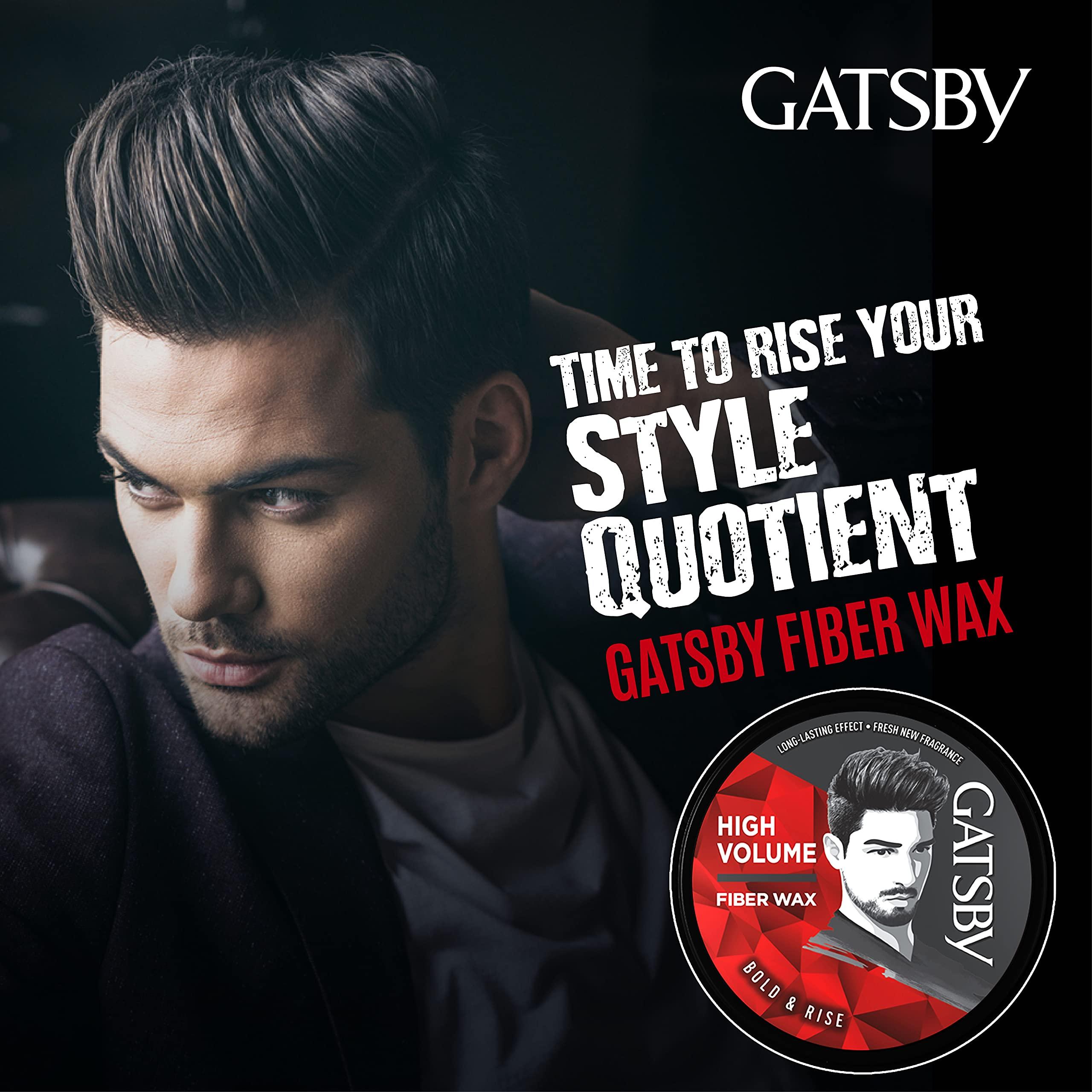GATSBY Gatsby Hair Styling Fibre Wax Bold and Rise, 75g