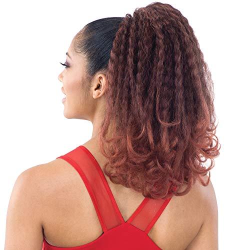 FreeTress Equal Freetress Equal Synthetic Drawstring Ponytail - NATURAL GIRL (LG ROD) (1B Off Black)