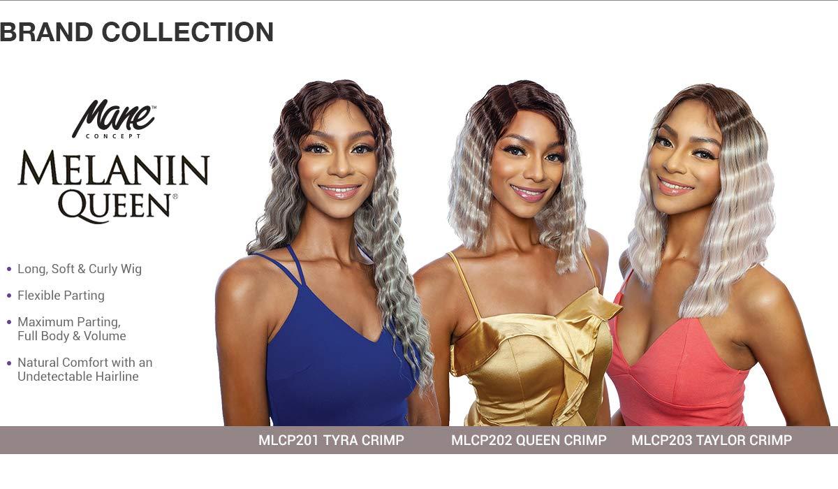 Mane Concept Mane Concept Melanin Queen Human Hair Mix Lace Wig - MLCP203 TAYLOR CRIMP (2 Dark Brown)