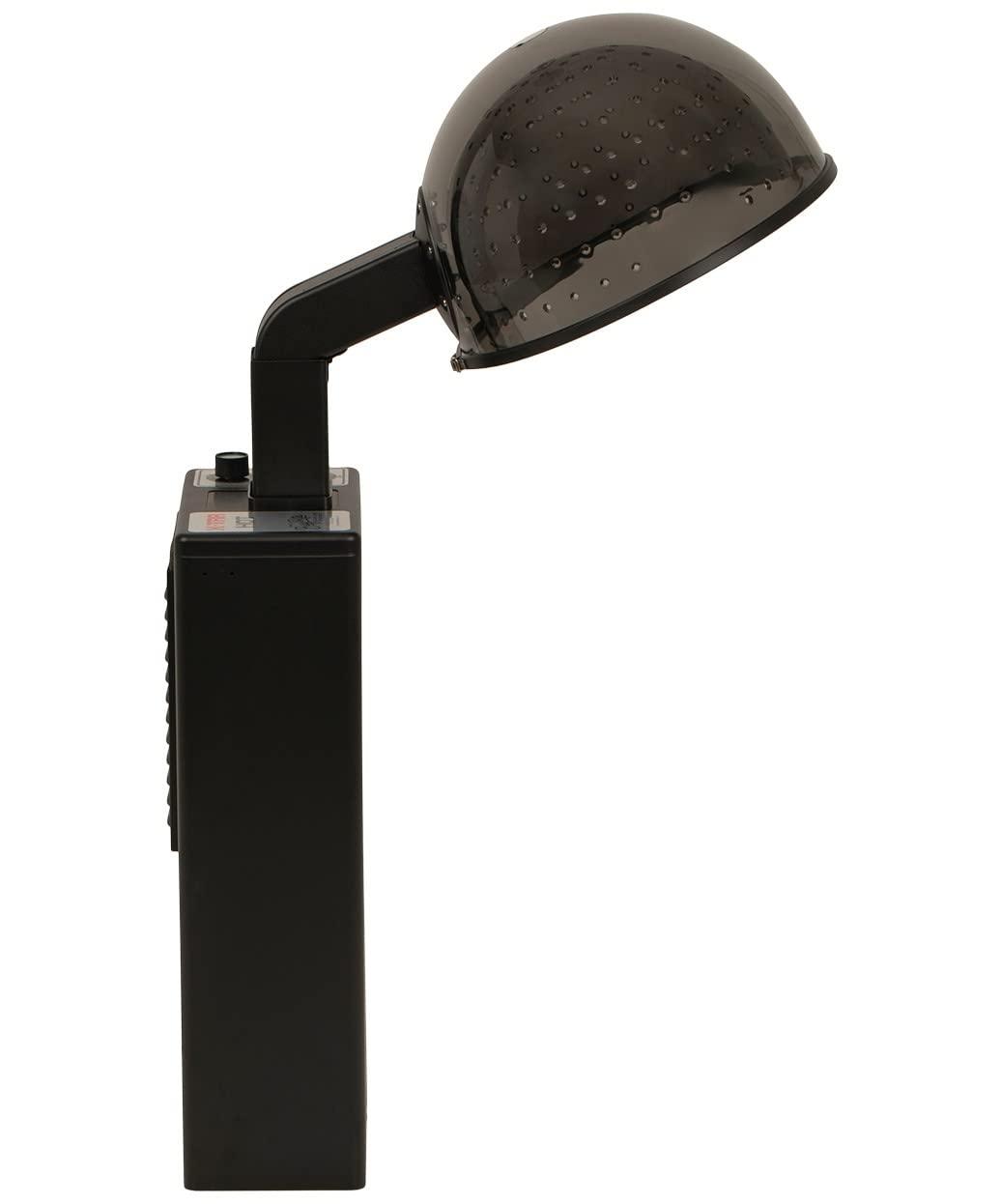 Buy-Rite Salon & Spa Equipment Buy-Rite Chelsea Professional Hair Dryer Chair Combo, Commercial Salon Dryer with 980 Watt Hood, Extra Wide Tufted Chair, Brass Nailhead Trim, NIN-9902DC&HL-1500-GRY (Gray)