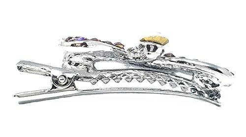 A-Ha Coraline Crystal Dragonfly Hair Clip Hair Pin - Pink