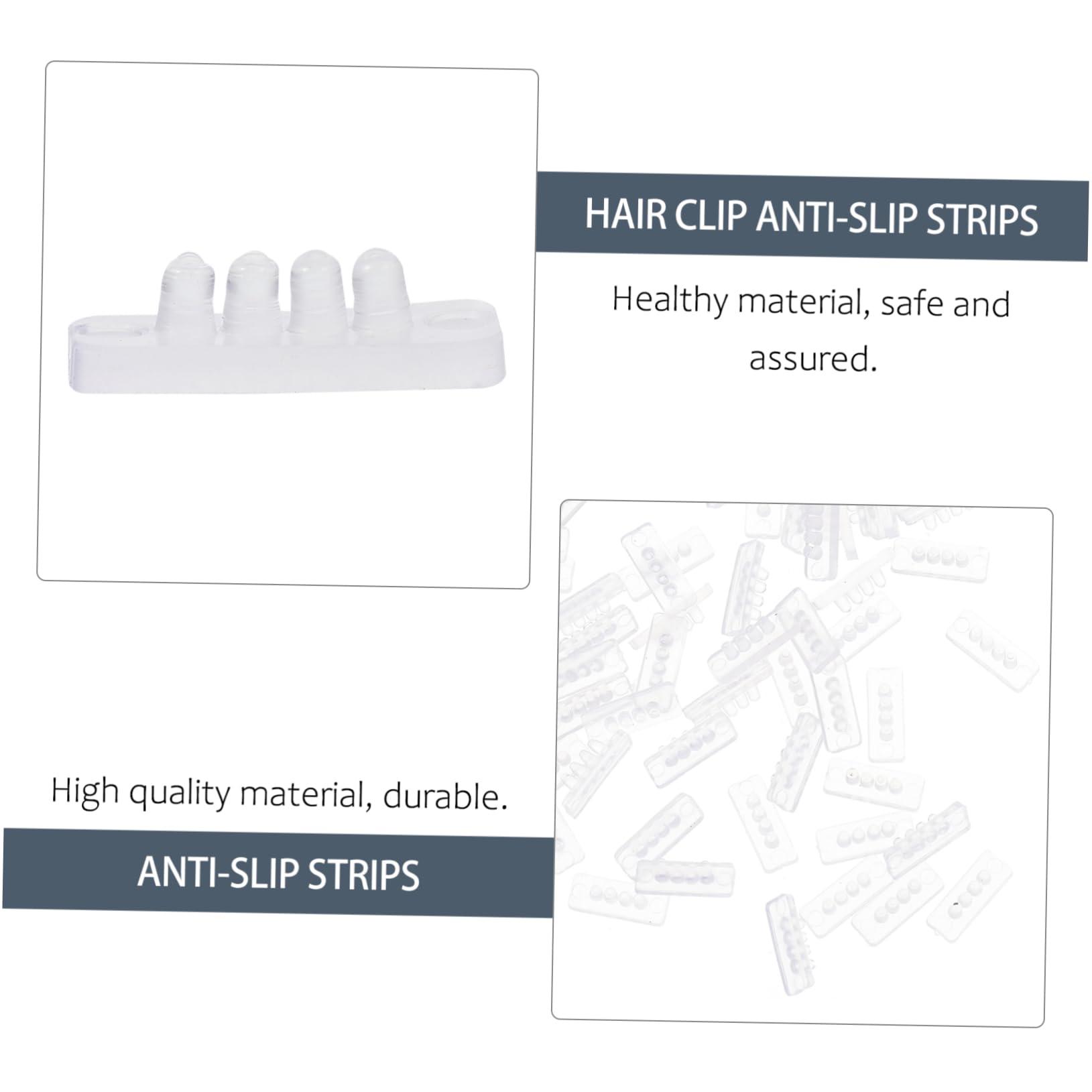 NOLITOY NOLITOY 100 Pcs Anti- Slip Hair Clip Anti-slip Strips Hair Clip Bulk Hair Clips Transparent