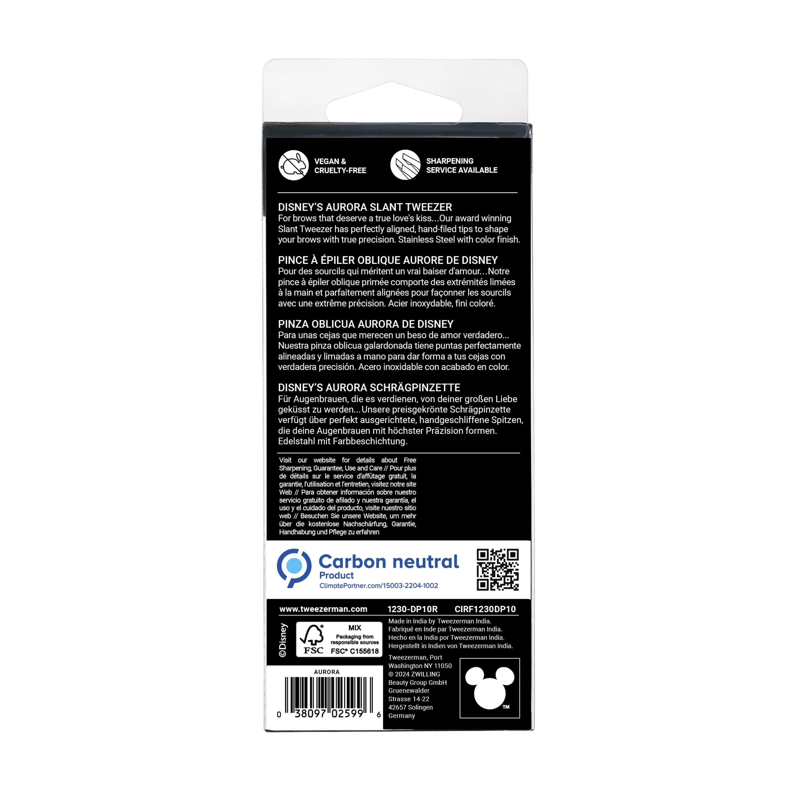 Tweezerman Tweezerman Aurora Slant Tweezer - Eyebrow Tweezers for Women and Men