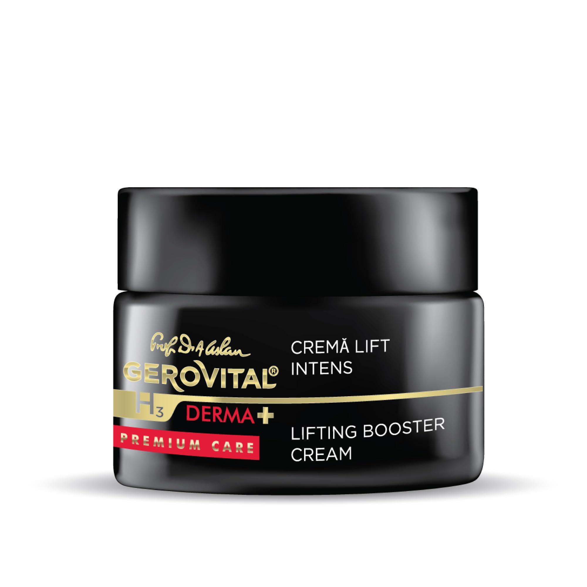 Gerovital Gerovital DERMA+ Premium Care, Intense Lift Effect Face Cream, Advanced Lifting Formula, Moisturizes, Improves Firmness & Elasticity for Mature Skin, 50 Milliliters