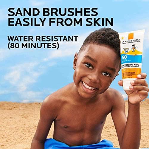 La Roche-Posay La Roche-Posay Anthelios Kids Gentle Lotion Sunscreen SPF 50, Broad Spectrum SPF + Antioxidants, Sunscreen For Kids, Octinoxate & Oxybenzone-Free, Pediatrician Tested, Non Comedogenic, Oil Free
