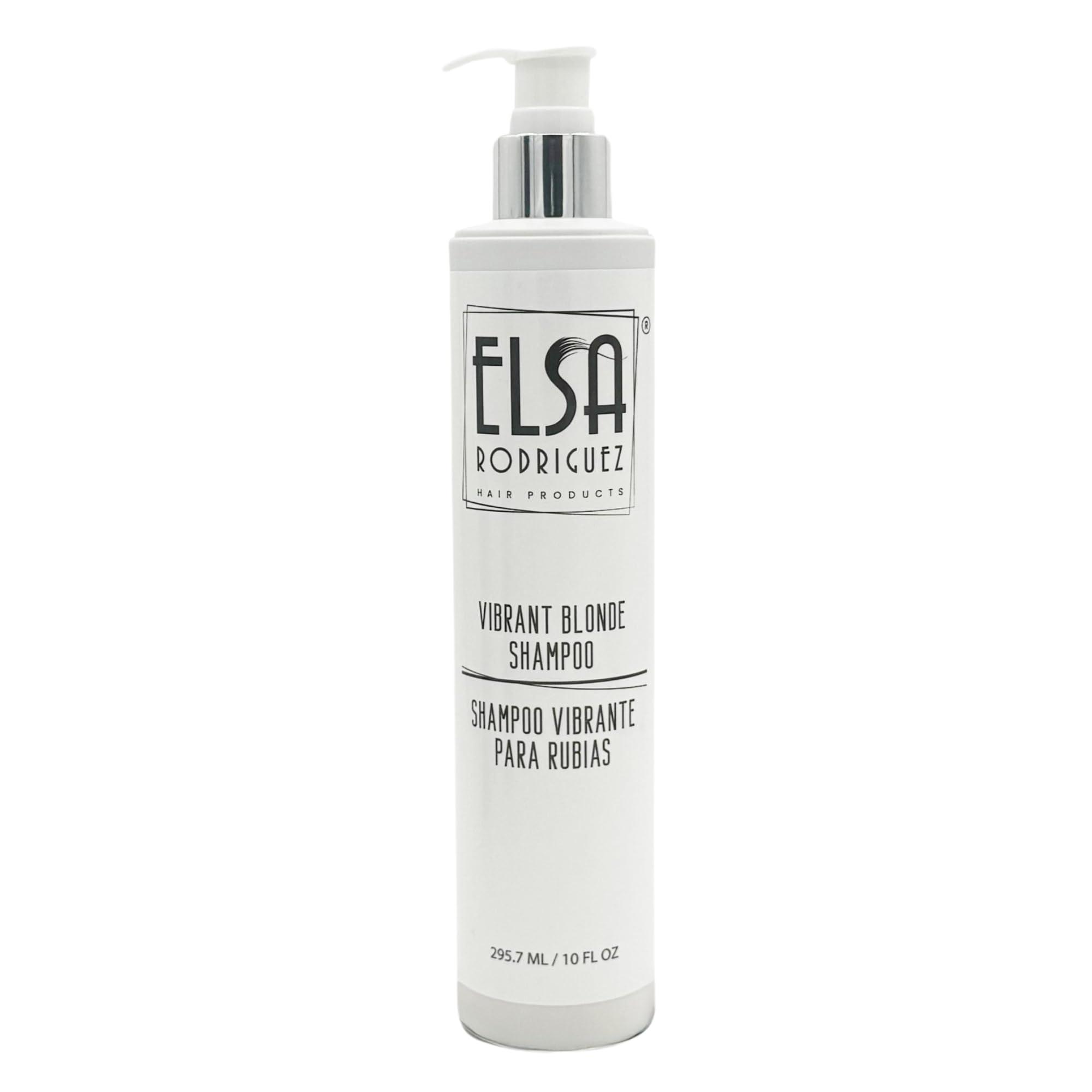 Elsa Rodriguez Elsa Rodriguez, vibrant blonde shampoo, best purple shampoo for blonde hair, purple shampoo for blondes highlights, shimmer lights shampoo, products for blonde beauty, free sulfate & parabens, 10 Oz