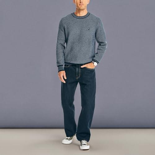 Nautica Nautica mens Nautica Authentic Loose Denim Jeans, Pure Ocean Wash, 32 US