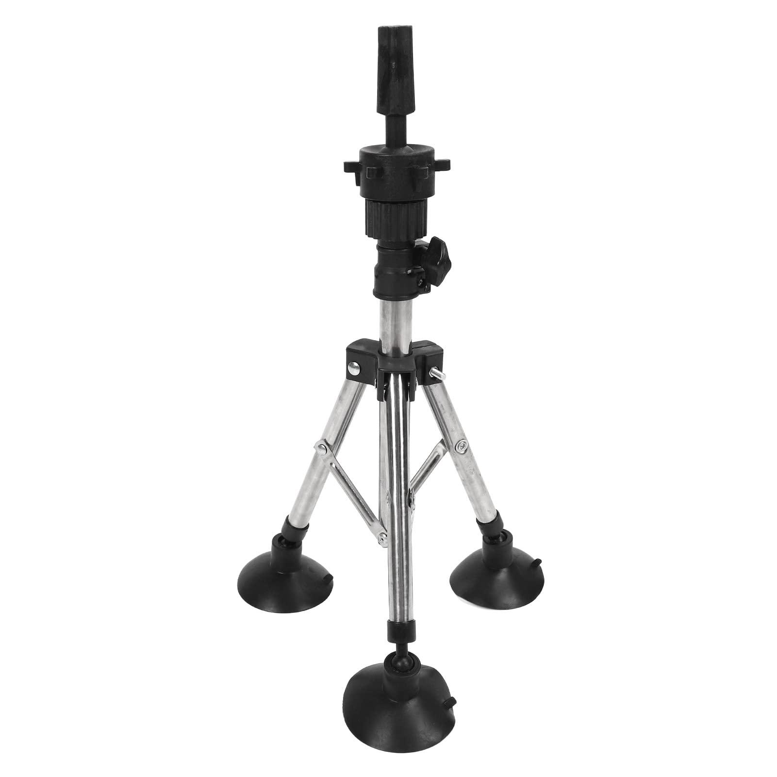 NSXAYIWE Mannequin Head Tripod Stand, Foldable Wig Head Stand Alloy Mannequin Head Holder Adjustable Mannequin Stand Tripod for Beauty Hairdressing Styling