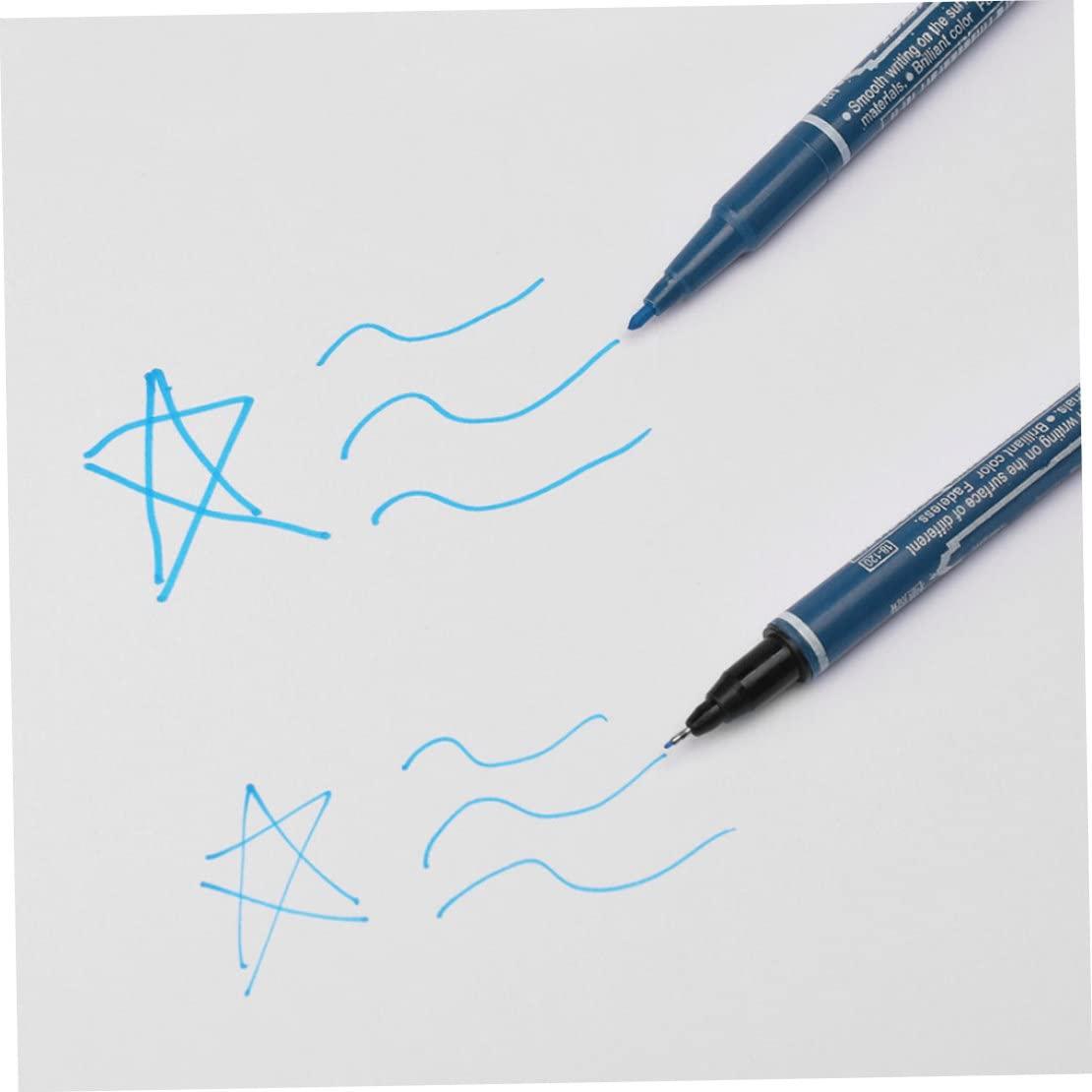 AEIOFU Tattoo Marker Pen Waterproof Skin Marking Pencil Fine Point Body Ink Pen Mixed Color 3PCS Semi Permanent Tattoos Temporary Tattoo Pen Body Art Beauty Tool