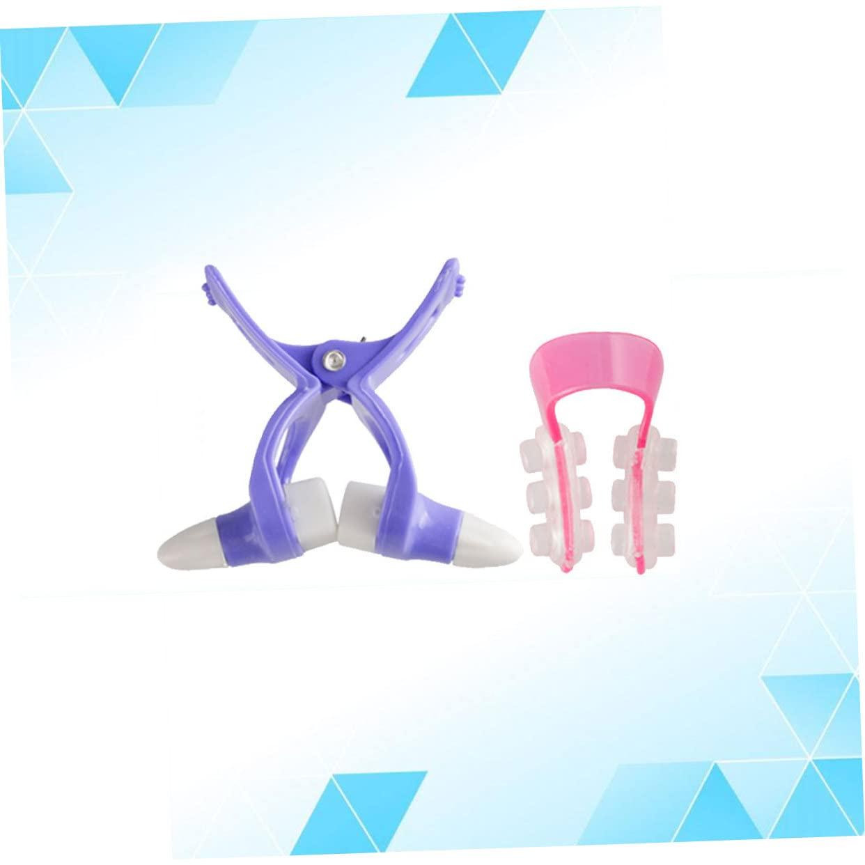 HONMEET HONMEET 2pcs Nose Corrector Tools Nose Shape Corrector Nose Slap Nose Lifting Swimming Nose Clip Nose Beauty Tool Snoring Nose Beauty Products Nose Bridge Nose Contour Brush Nose Massager