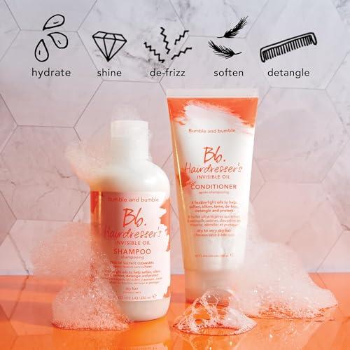 Bumble and bumble Bumble and bumble. Hairdresser's Invisible Oil Hydrating Conditioner | Hydrating, Anti Frizz, Shine, Color Safe | Curly, Wavy, Straight | With Argan Oil, Coconut Oil + Grapeseed Oil, Mini, 2 Fl Oz