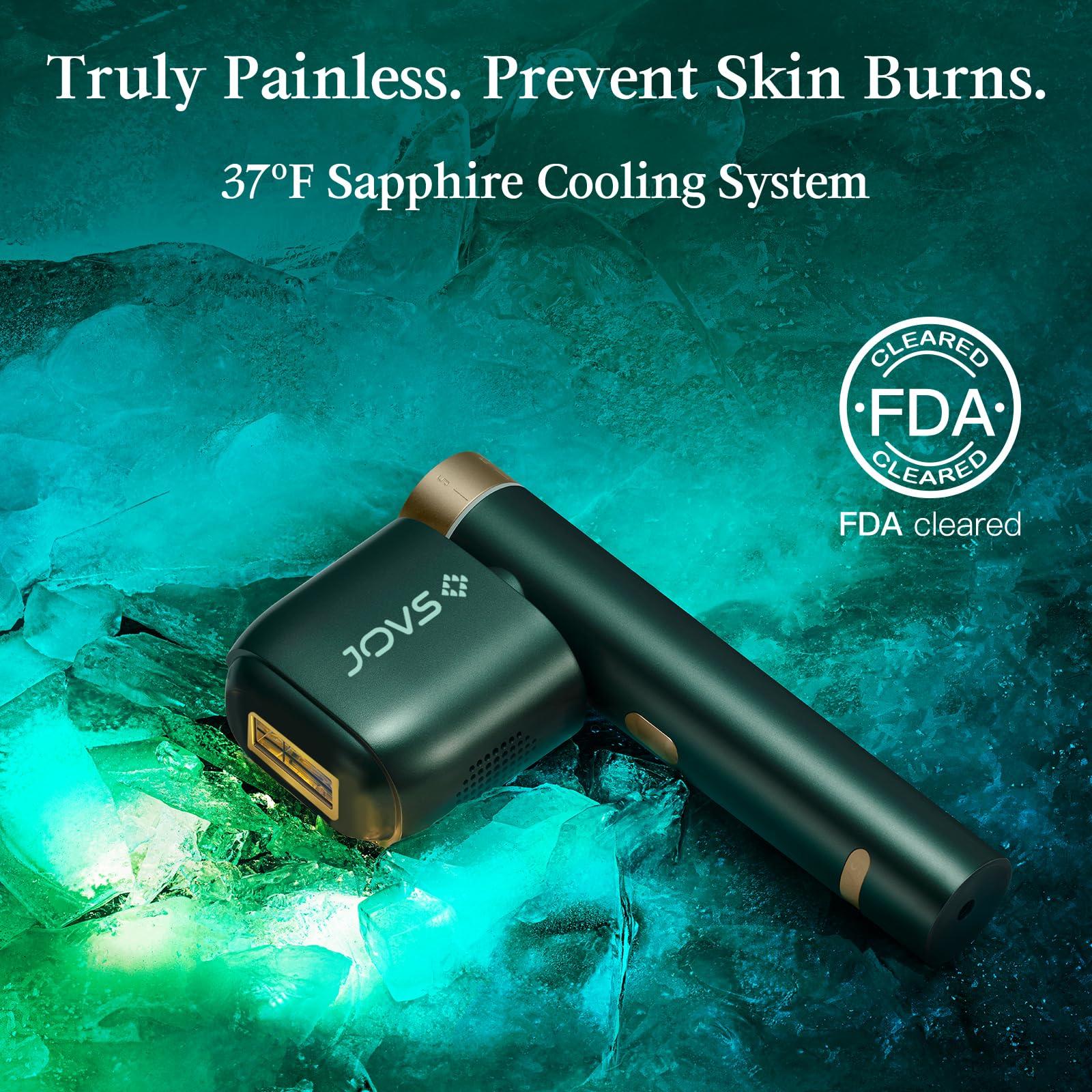 JOVS JOVS Laser Hair Removal, [24J Energy] IPL Hair Removal for Women and Men, 37F Painless Sapphire Ice-Cooling Tech, 6 Modes for Whole Body Hair Removal Device, 2 in 1 Skin Rejuvenation, 330 Rotation