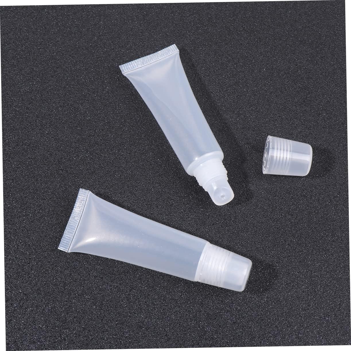 IWOWHERO IWOWHERO 40pcs Empty Gloss Tubes with Leakproof Travel Containers 4pcs Medium Funnels for Handmade Cosmetics