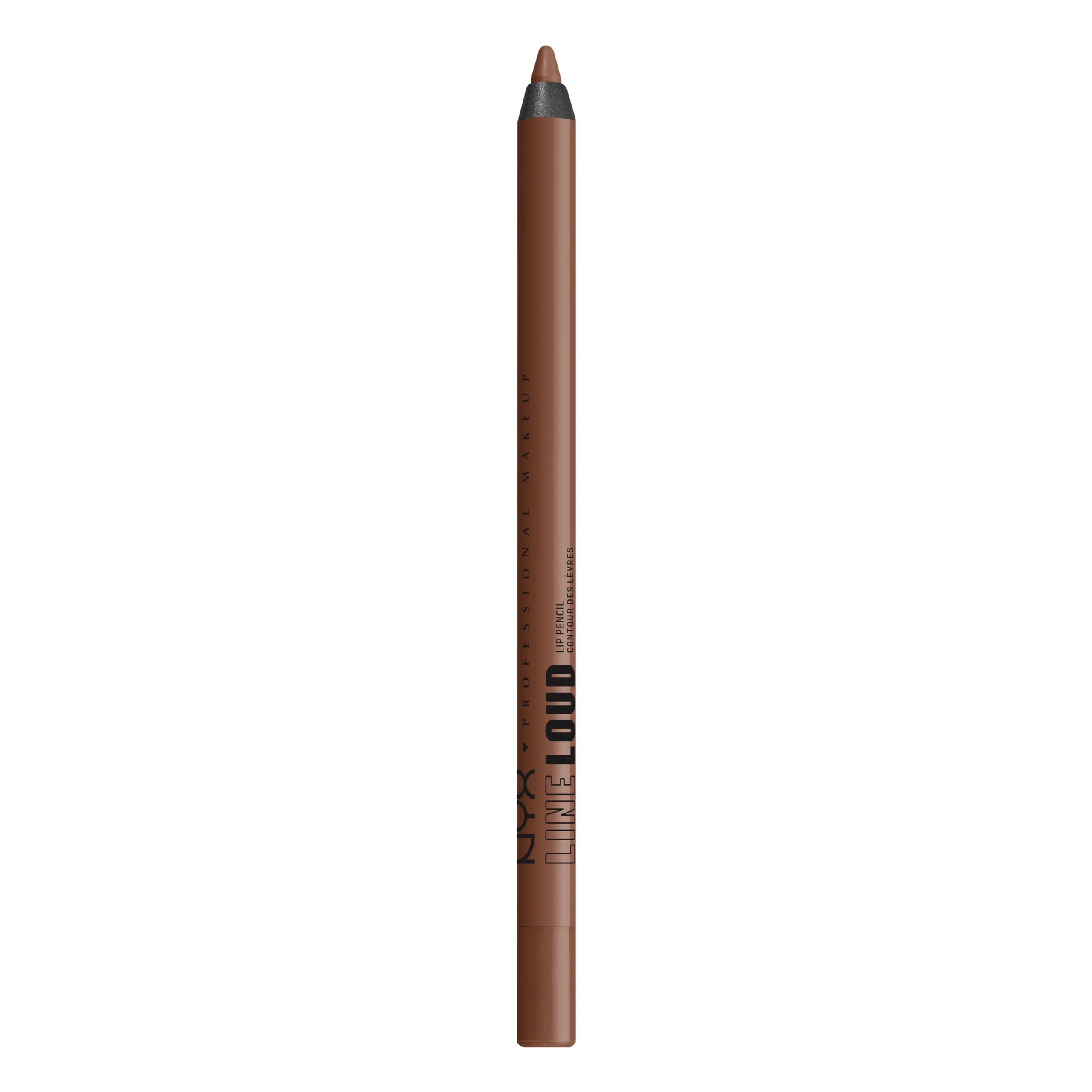 NYX PROFESSIONAL MAKEUP NYX PROFESSIONAL MAKEUP Line Loud Lip Liner, Longwear and Pigmented Lip Pencil with Jojoba Oil & Vitamin E - Total Baller (Rich Warm Brown)