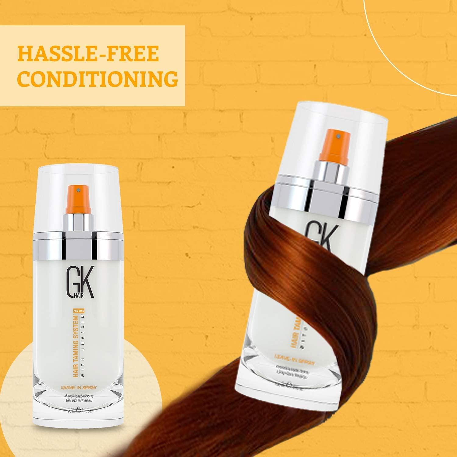 GK HAIR GK HAIR Global Keratin Moisturizing Shampoo & Conditioner 300ml - Treatment Leave in Spray 120ml