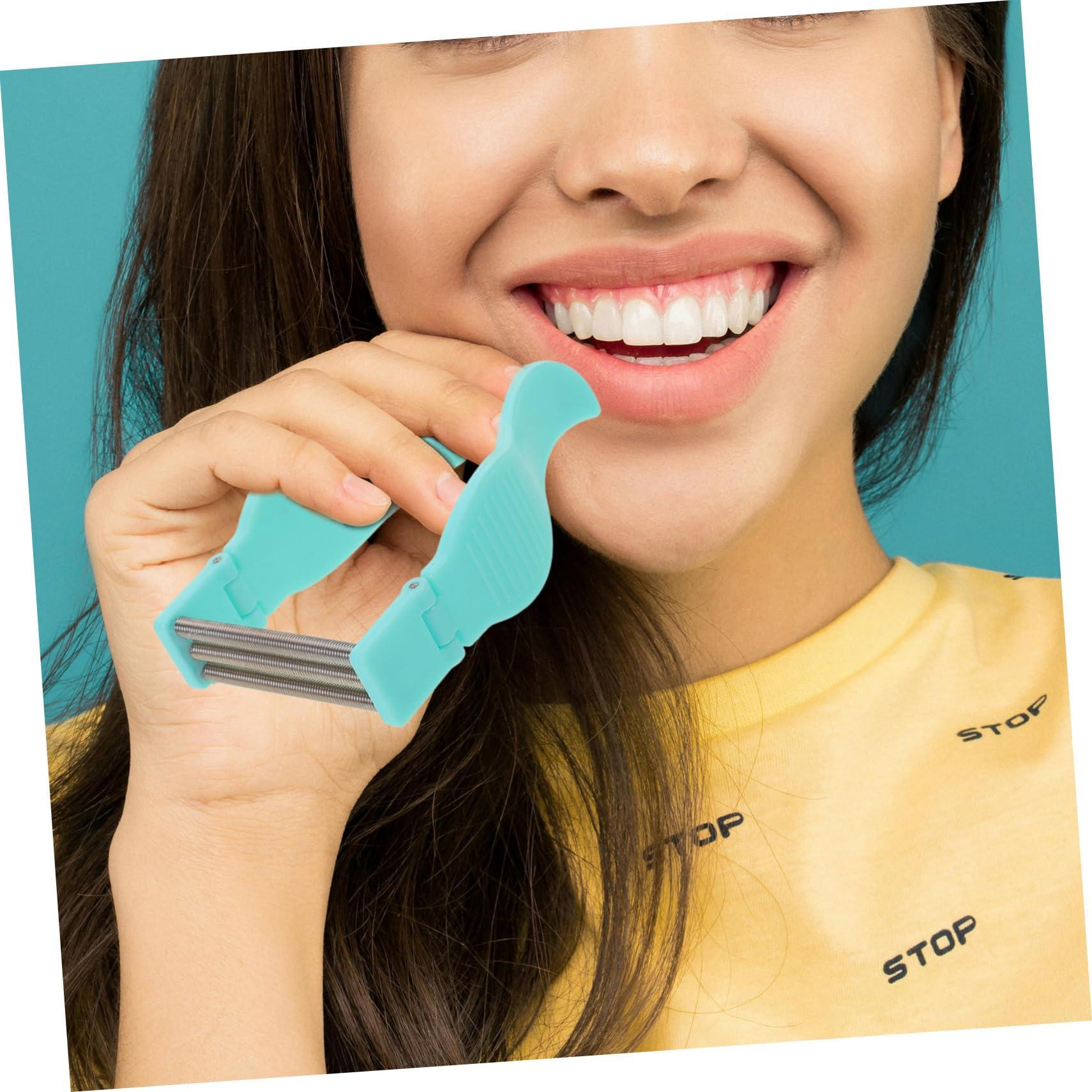 Hemoton Hemoton Facial Hair Removal Tool Eyebrow Threading Tool Lip Hair Removal Face Threading Tool Hair Remove Tool Chin Hair Removal for Women Face Fuzz Remover Epilators The HIPS Light Green