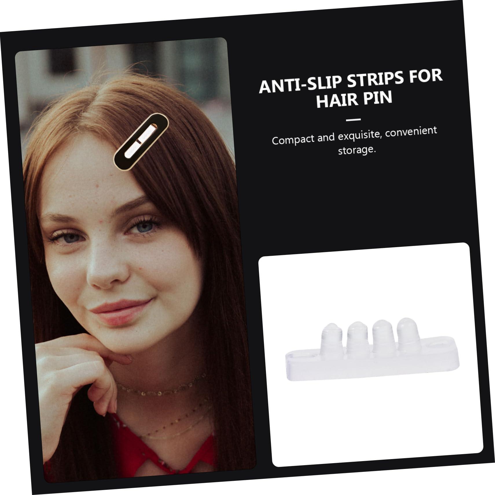 NOLITOY NOLITOY 100 Pcs Anti- Slip Hair Clip Anti-slip Strips Hair Clip Bulk Hair Clips Transparent