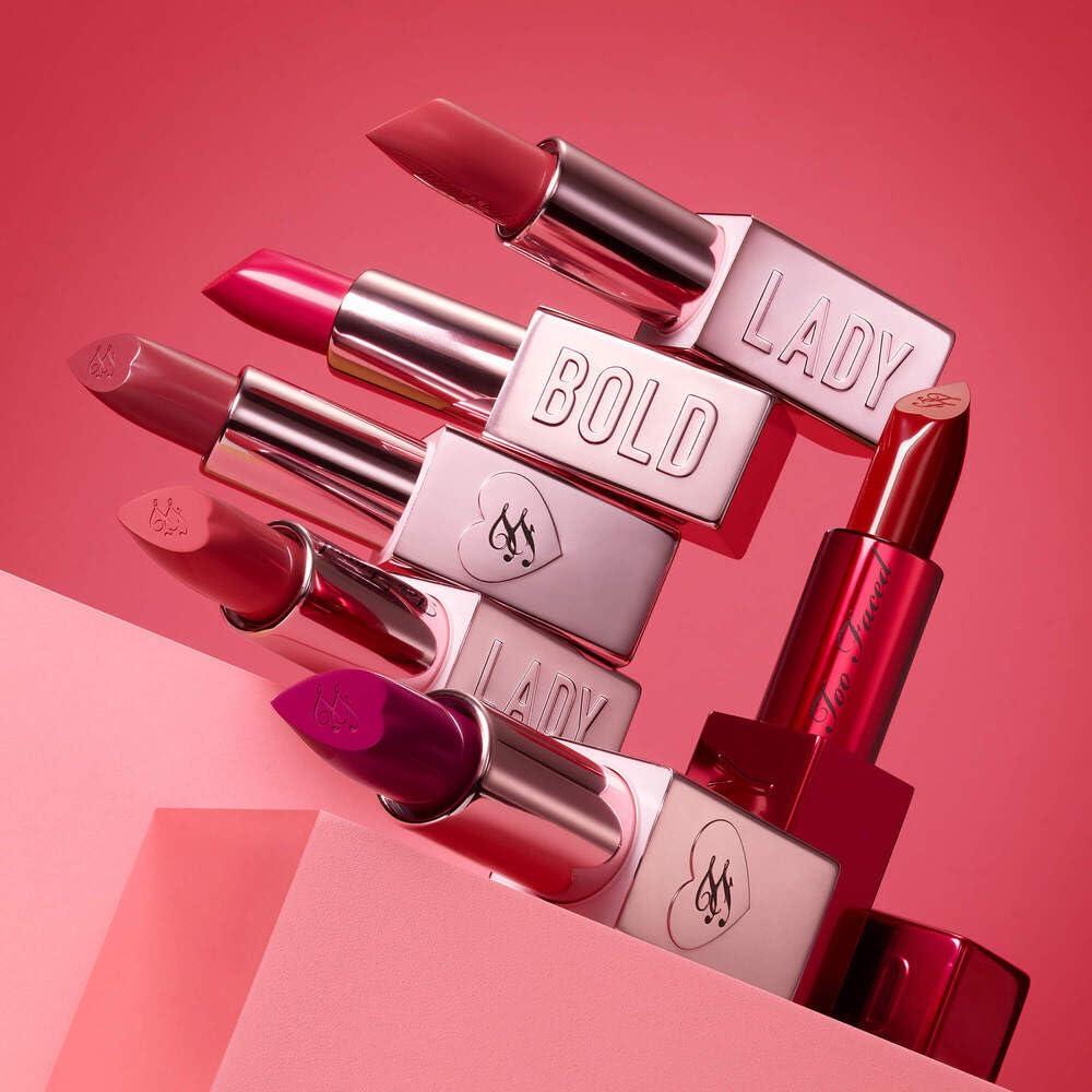 Too Faced Too Faced Lady Bold Cream Lipstick | Lightweight, Vegan + Cruelty Free, Lady Bold