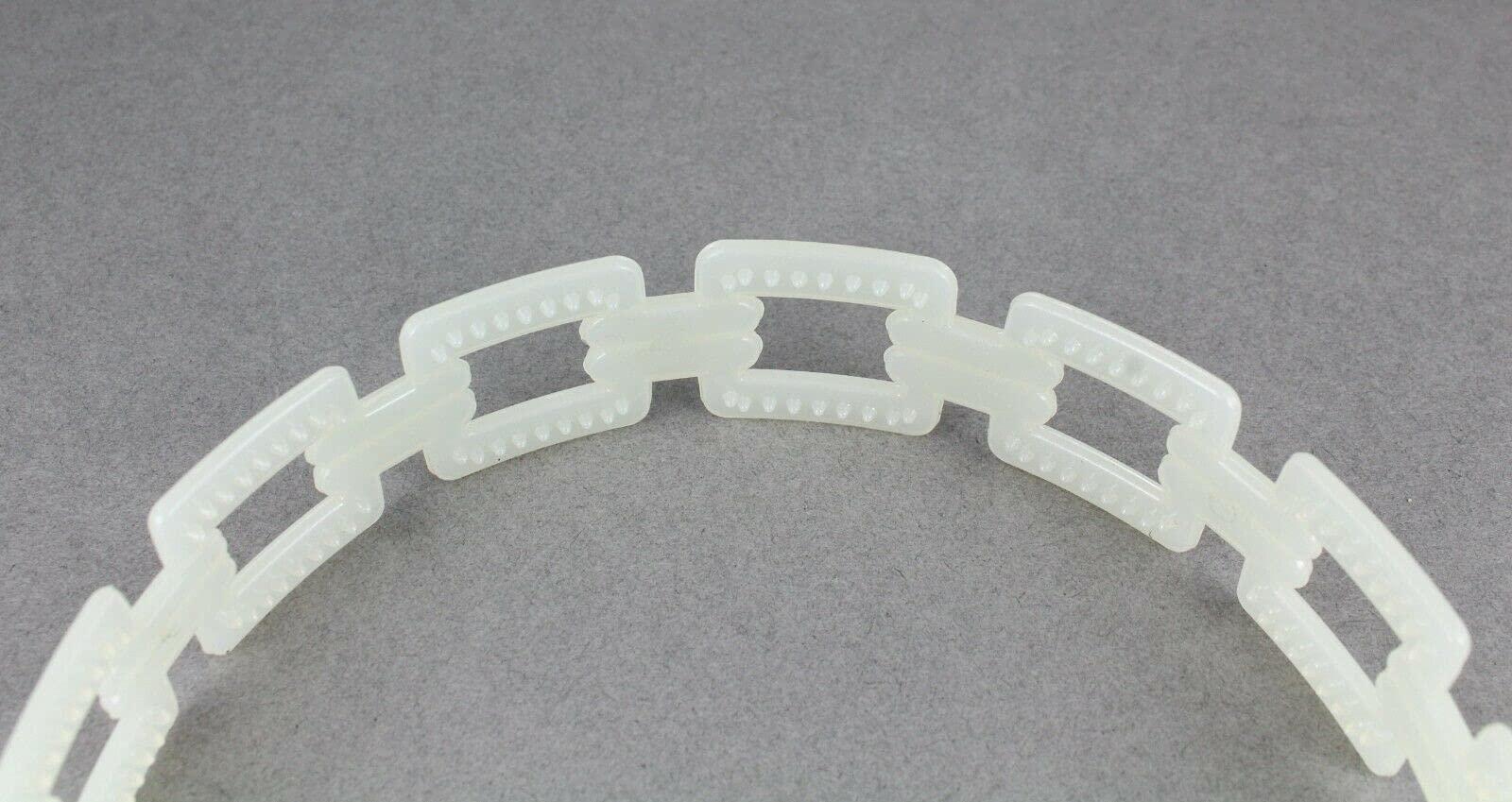 Wholesale Fashion HairClip Cream Plastic Chain Link Headband Square Links Hair Band Accessory Grip Teeth Fashion hair Accessories for Women